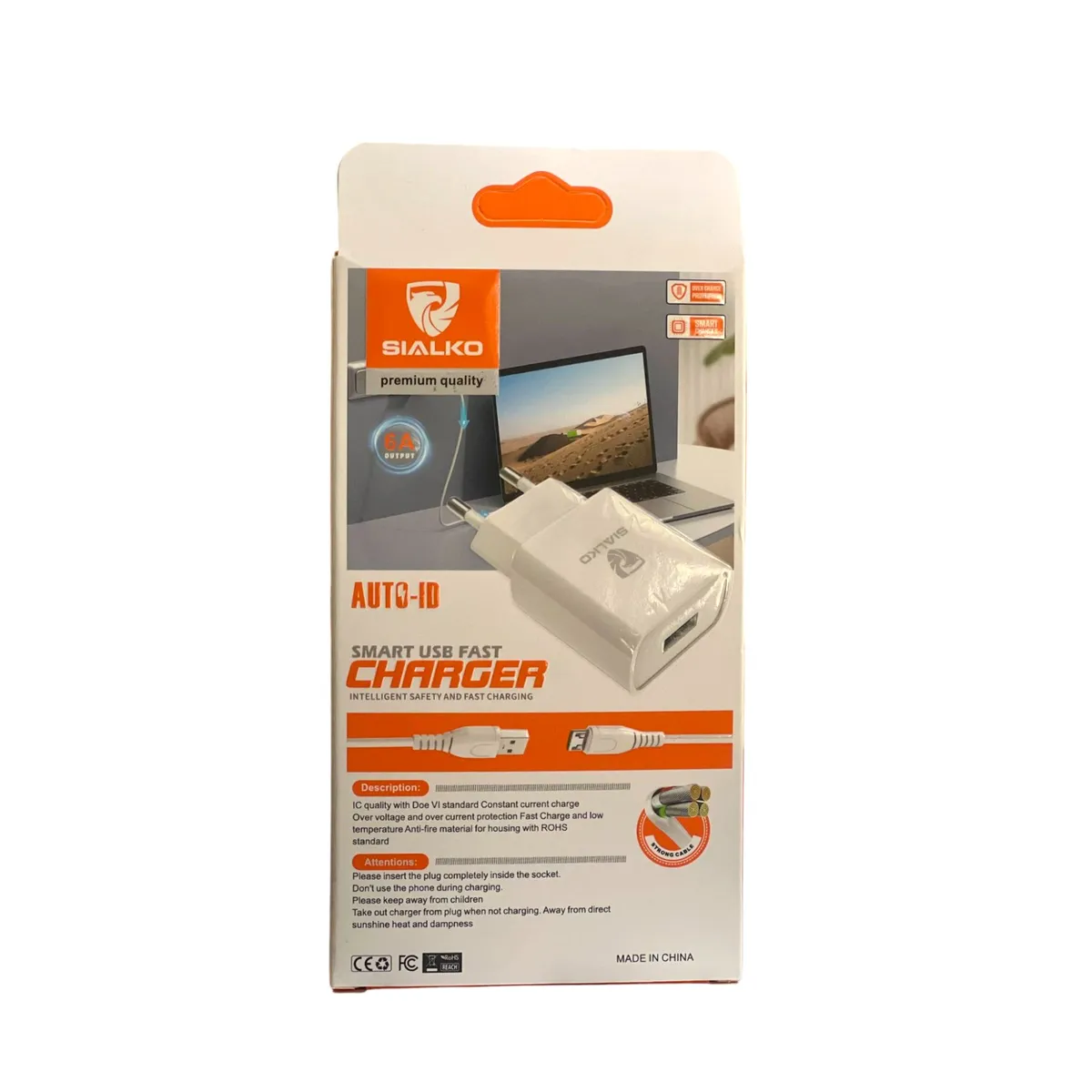Chargeur USB rapide intelligent Sialko AUTO-ID-micro