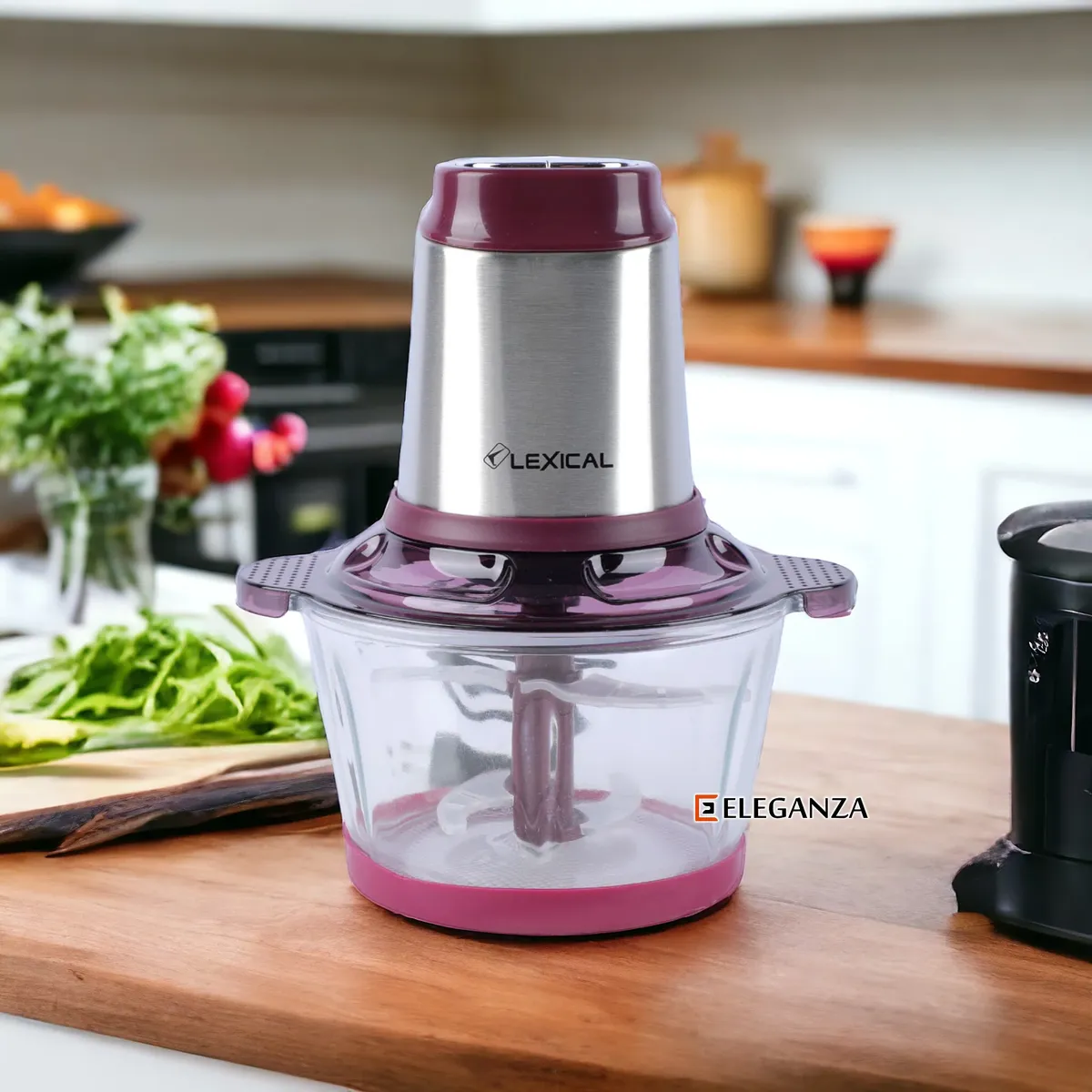 Hachoir électrique Lexical LCH-1911 - Violet - 2 Litres - 300 watts