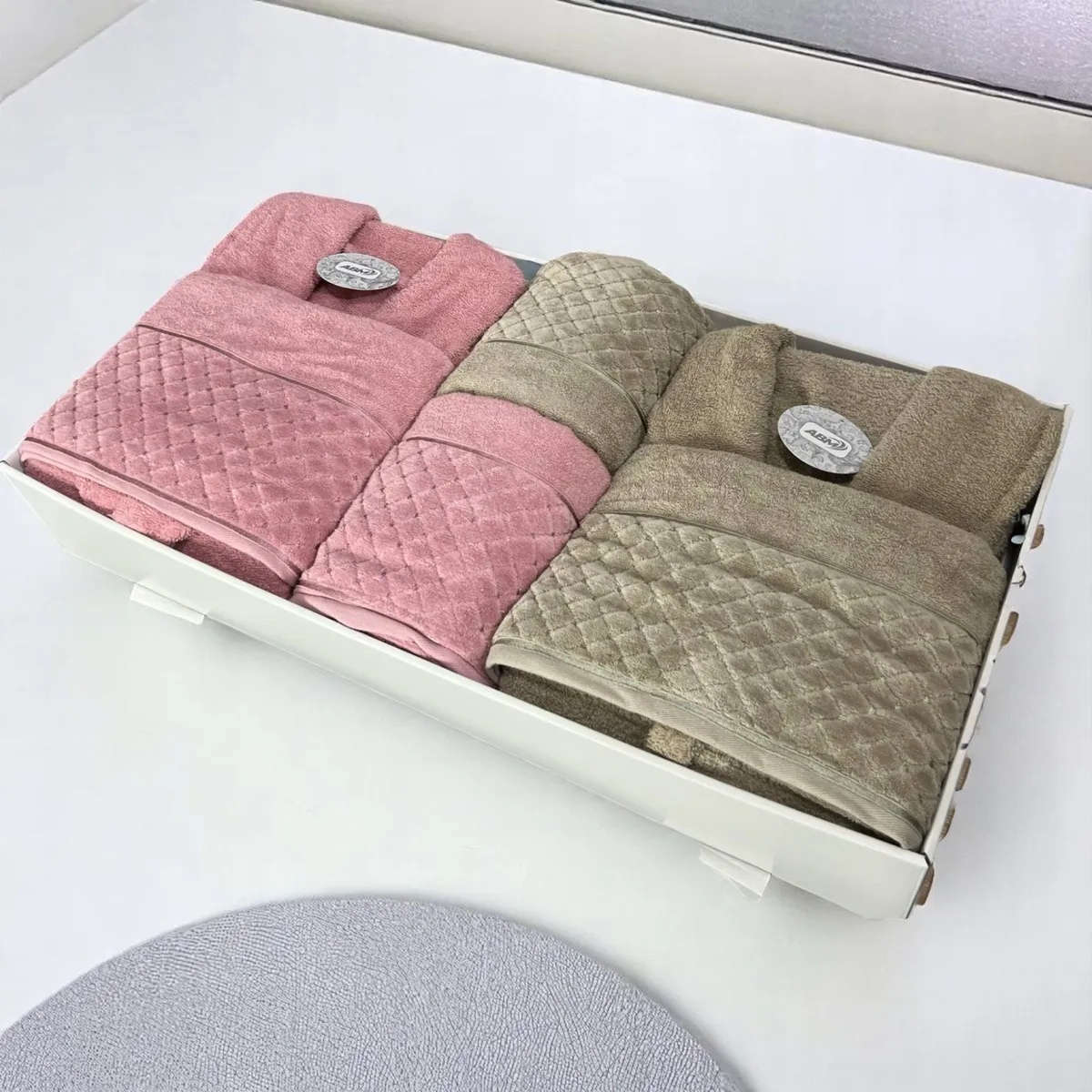 Cap de bain Homme et Femme  6 Piéces Velour ABM