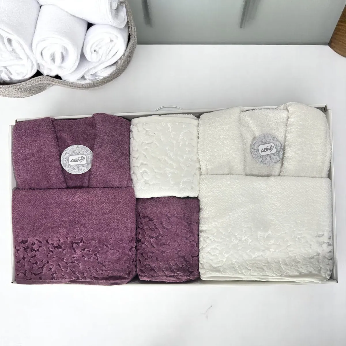 Cap de bain Homme et Femme  6 Piéces Velour ABM