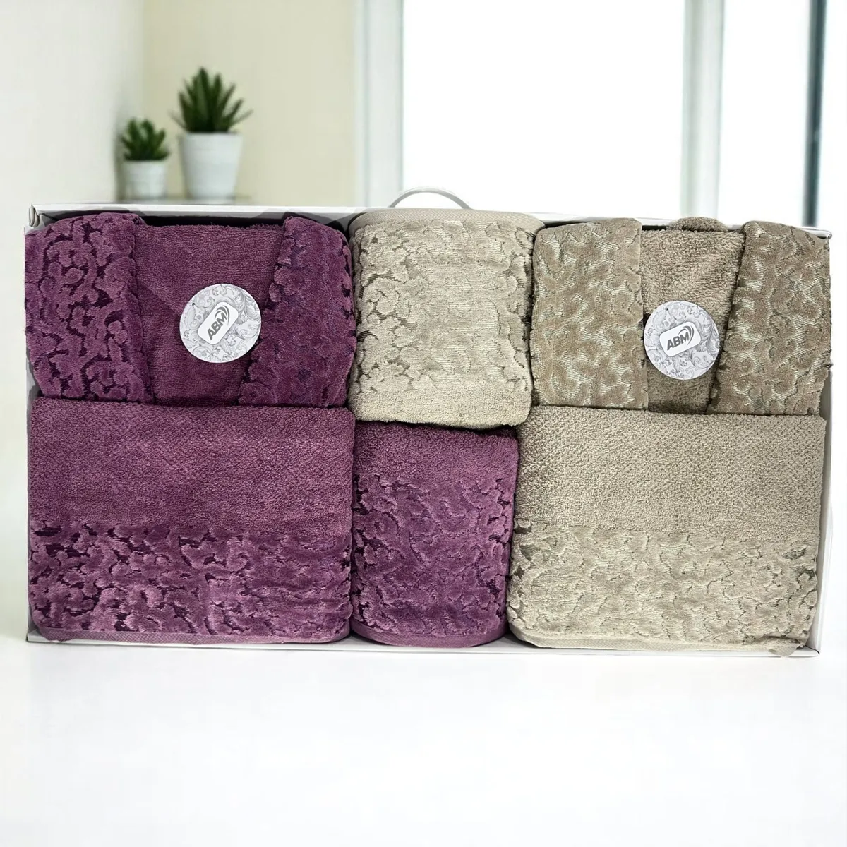 Cap de bain Homme et Femme 6 Piéces Velour ABM