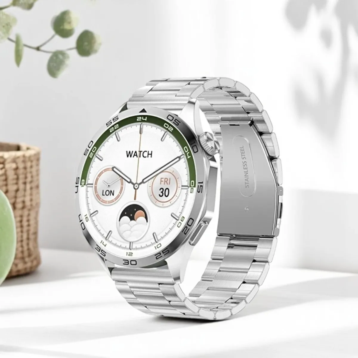 Smartwatch HainoTeko GT4 (RW-44) - 3 Bracelets - Écran AMOLED - Marron