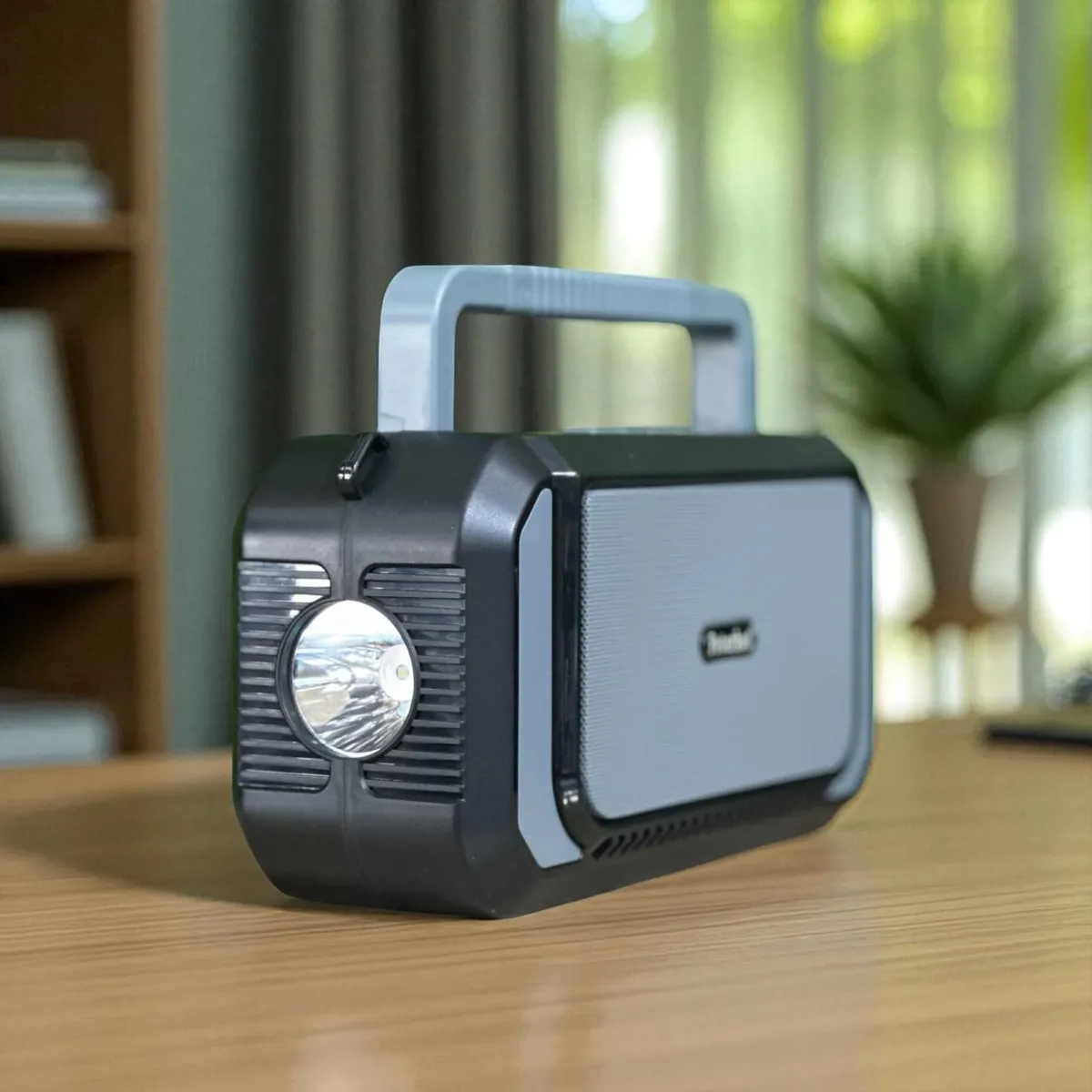 Haut-parleur et Radio FM Sans Fil PETERHOT PTH-X10 Avec Torche - Cyan