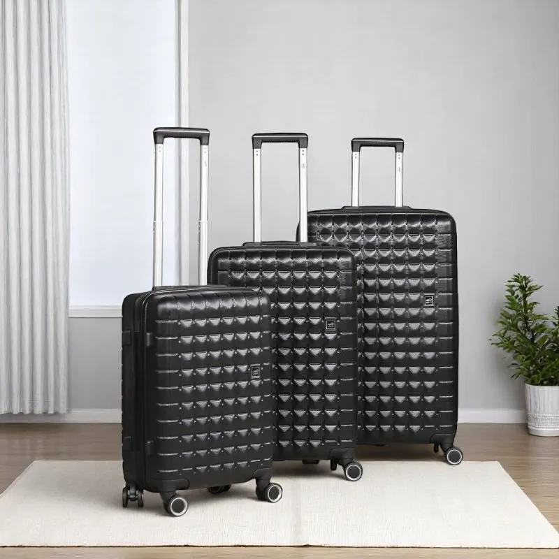 Série de 3 Valises en ABS Noir - ABM