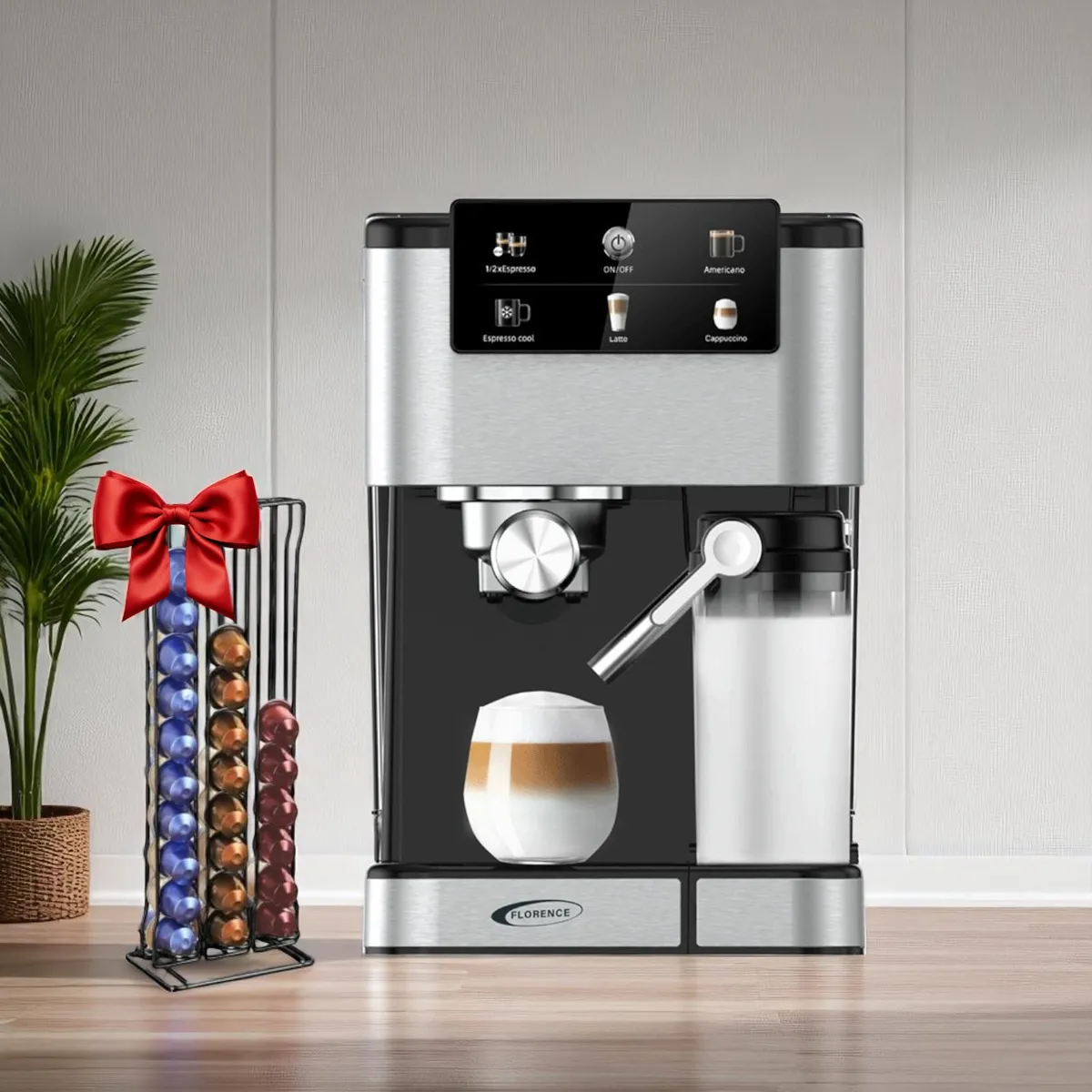 Machine à Café Florence HK430- 1350 Watts -1.5 Litres