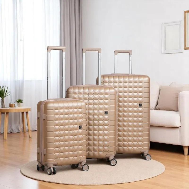 Série de 3 Valises en ABS Beige  - ABM