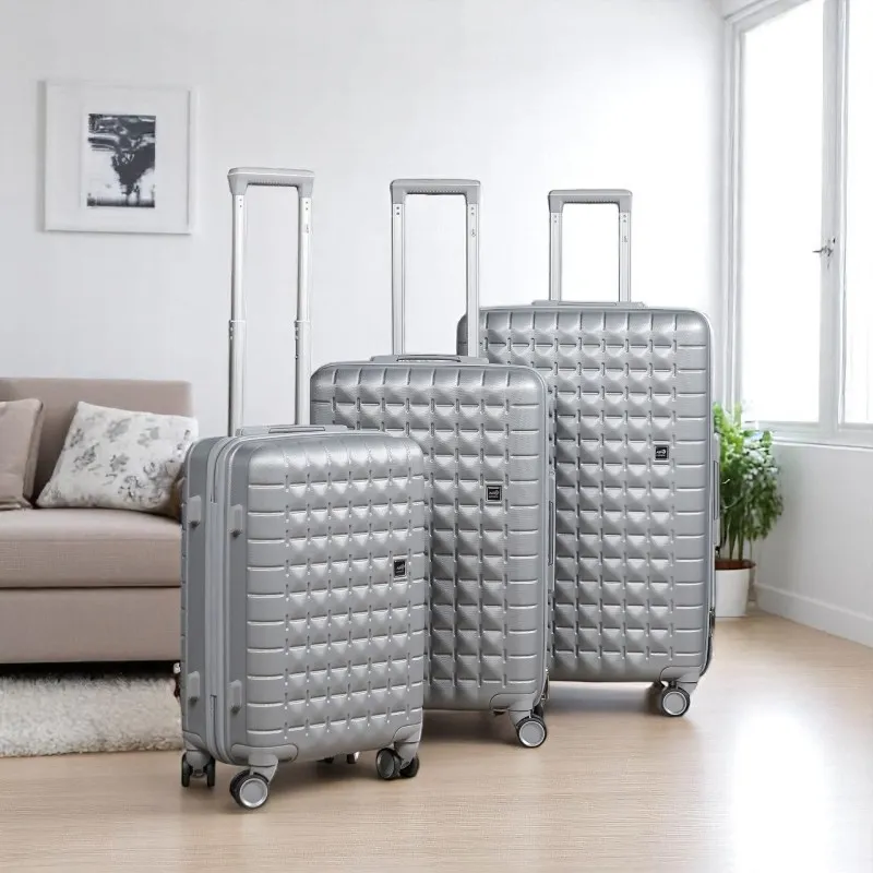 Série de 3 Valises en ABS Gris - ABM